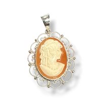 Anhänger Mandile 1922 Dame Cammei  in Silber 2MCICM222